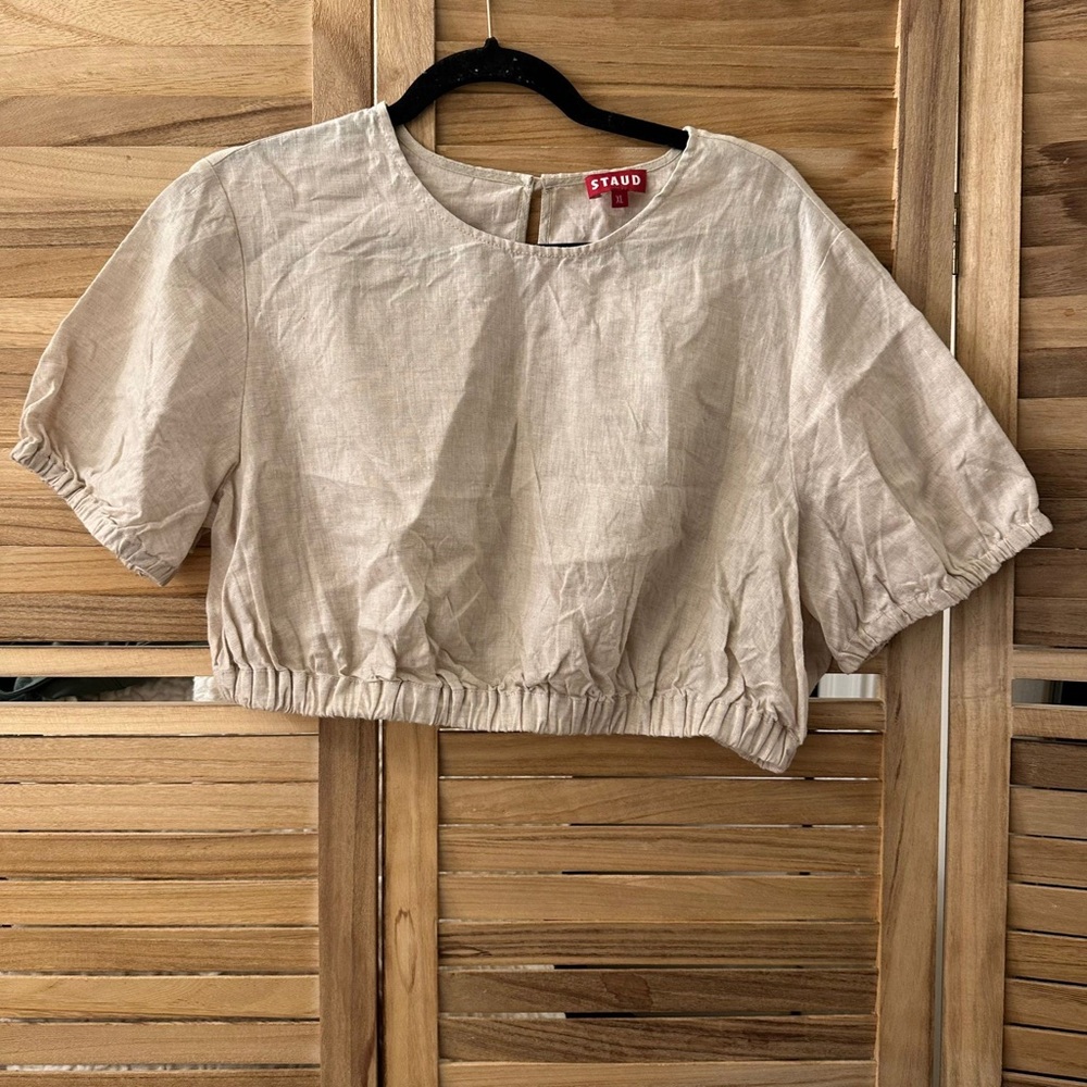 Staud Cropped Top Cream Size S